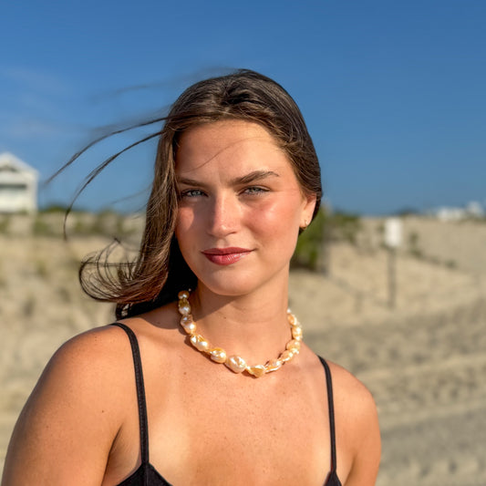 Golden Baroque Pearls