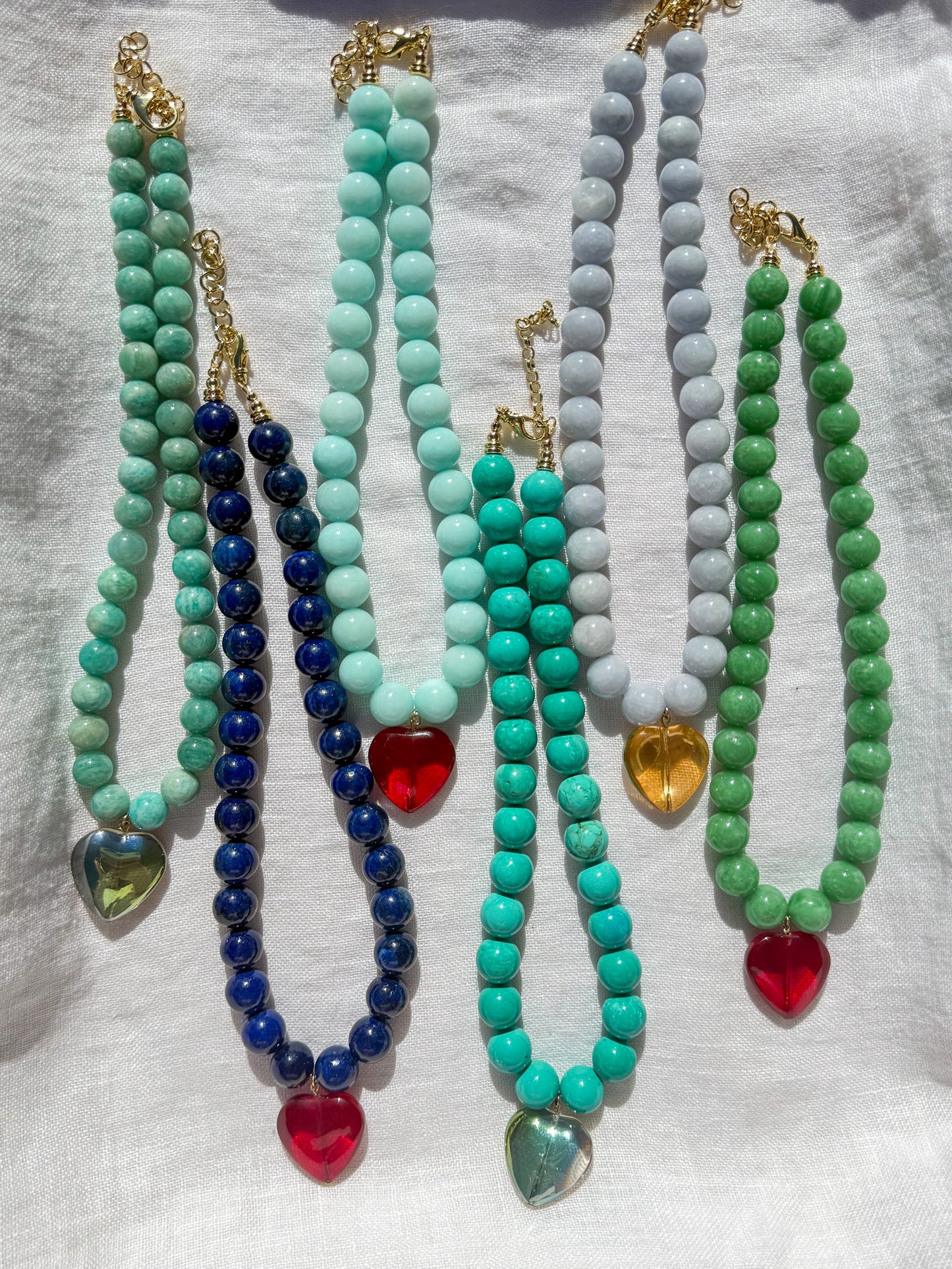 The Frances Necklace - Aqua Quartz