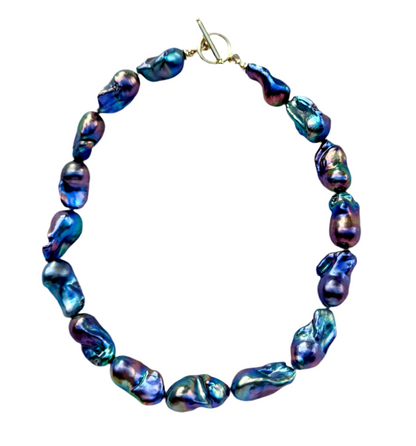 Peacock Baroque Pearl Necklace