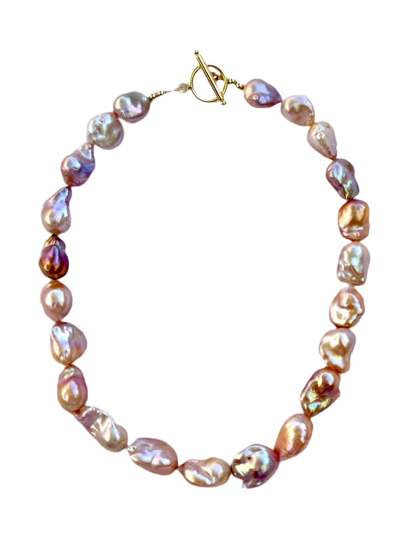 Peach Baroque Pearls