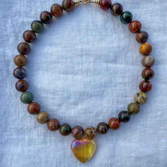 The Frances Necklace - Jasper