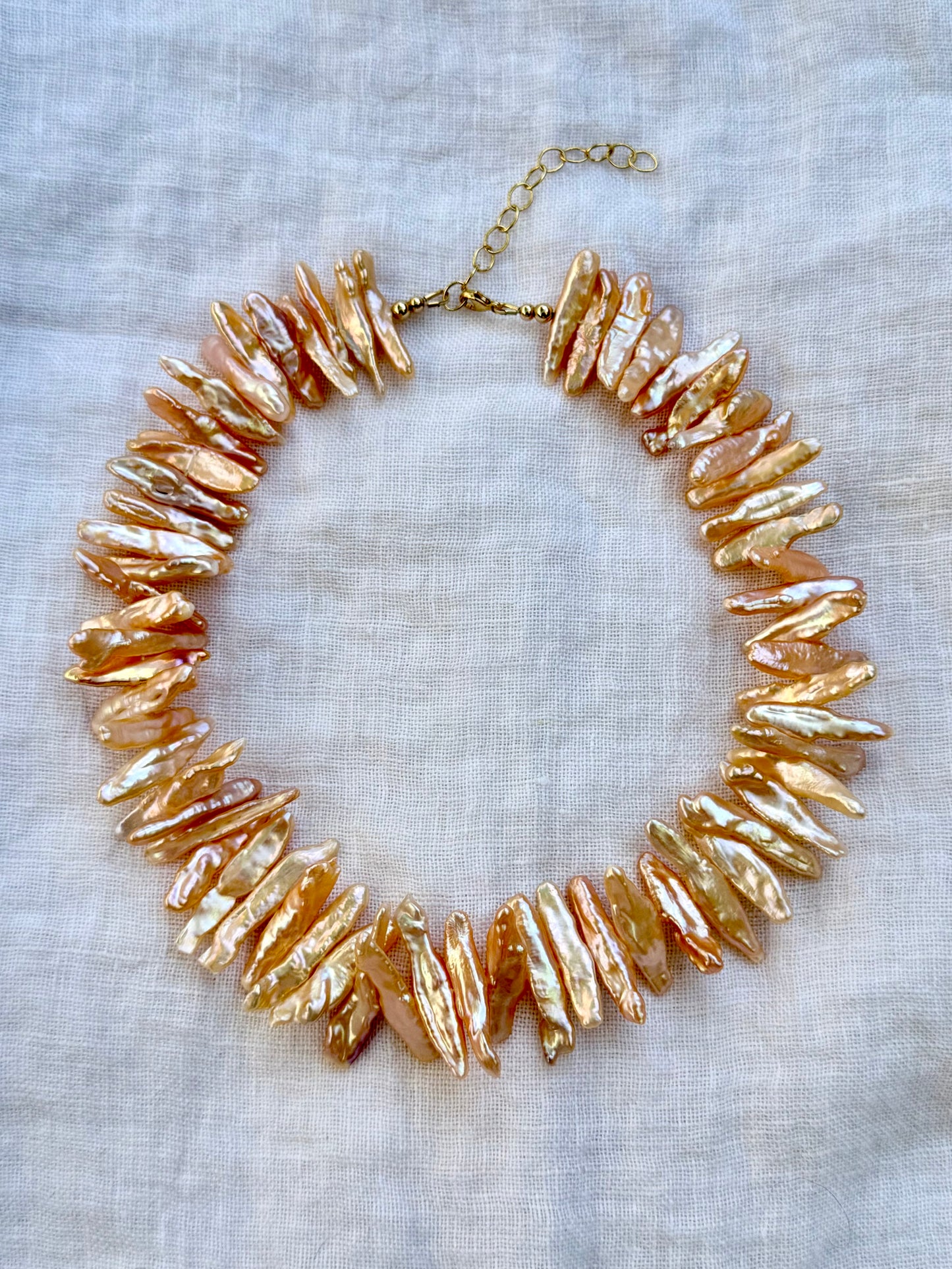 The Hillary Necklace in Yellow