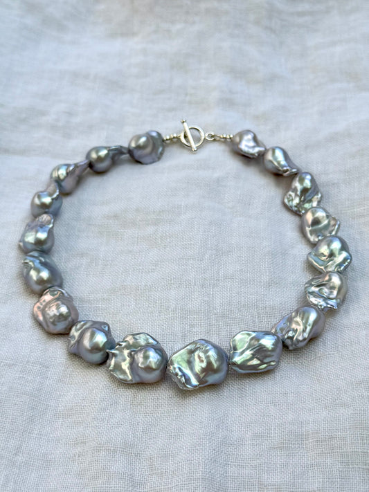 Silver Baroque Pearls