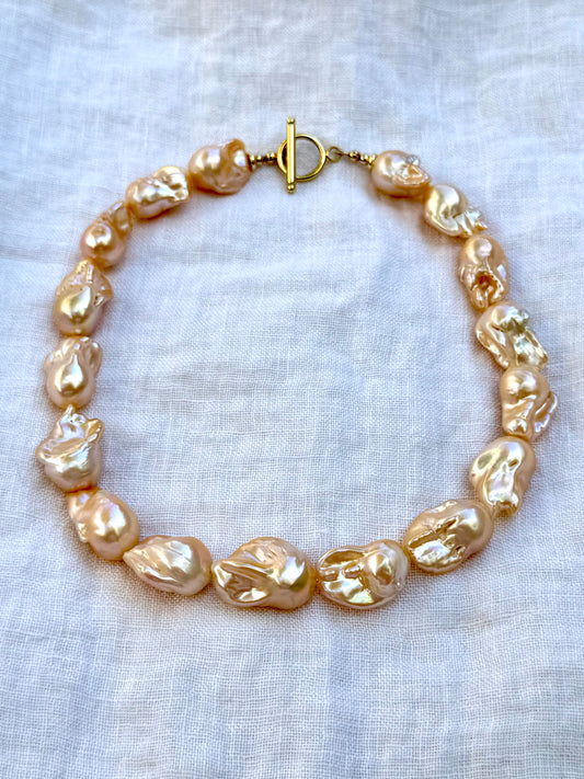 Golden Baroque Pearls