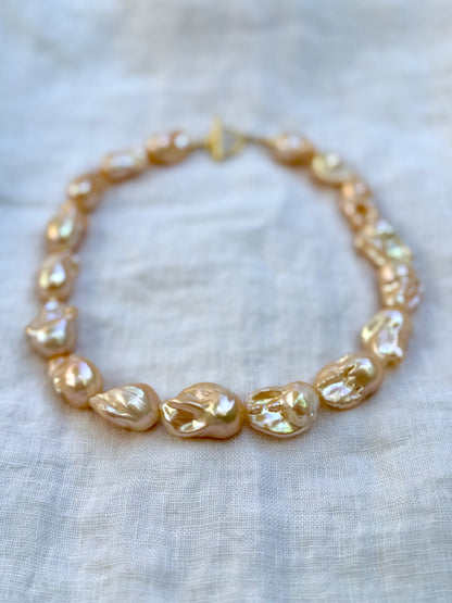 Golden Baroque Pearls