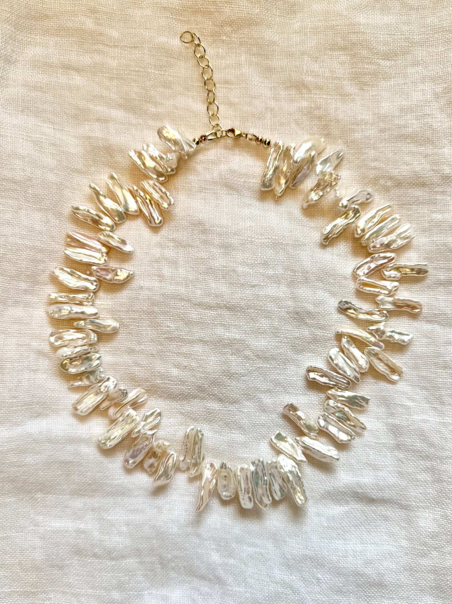 The Hillary Necklace in White