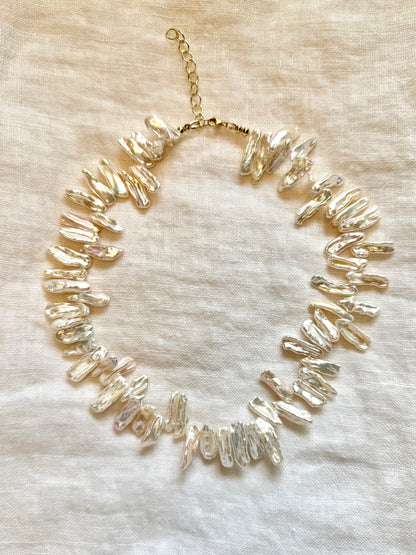 The Hillary Necklace in White