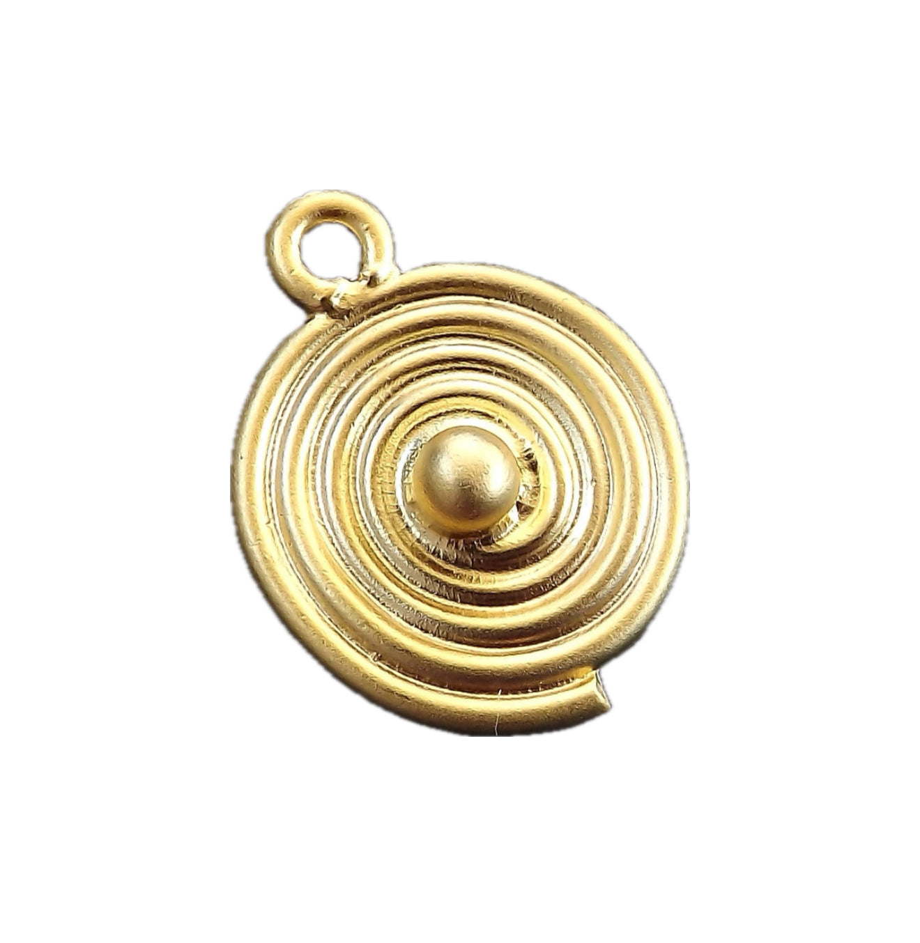 Spiral Coin Charm