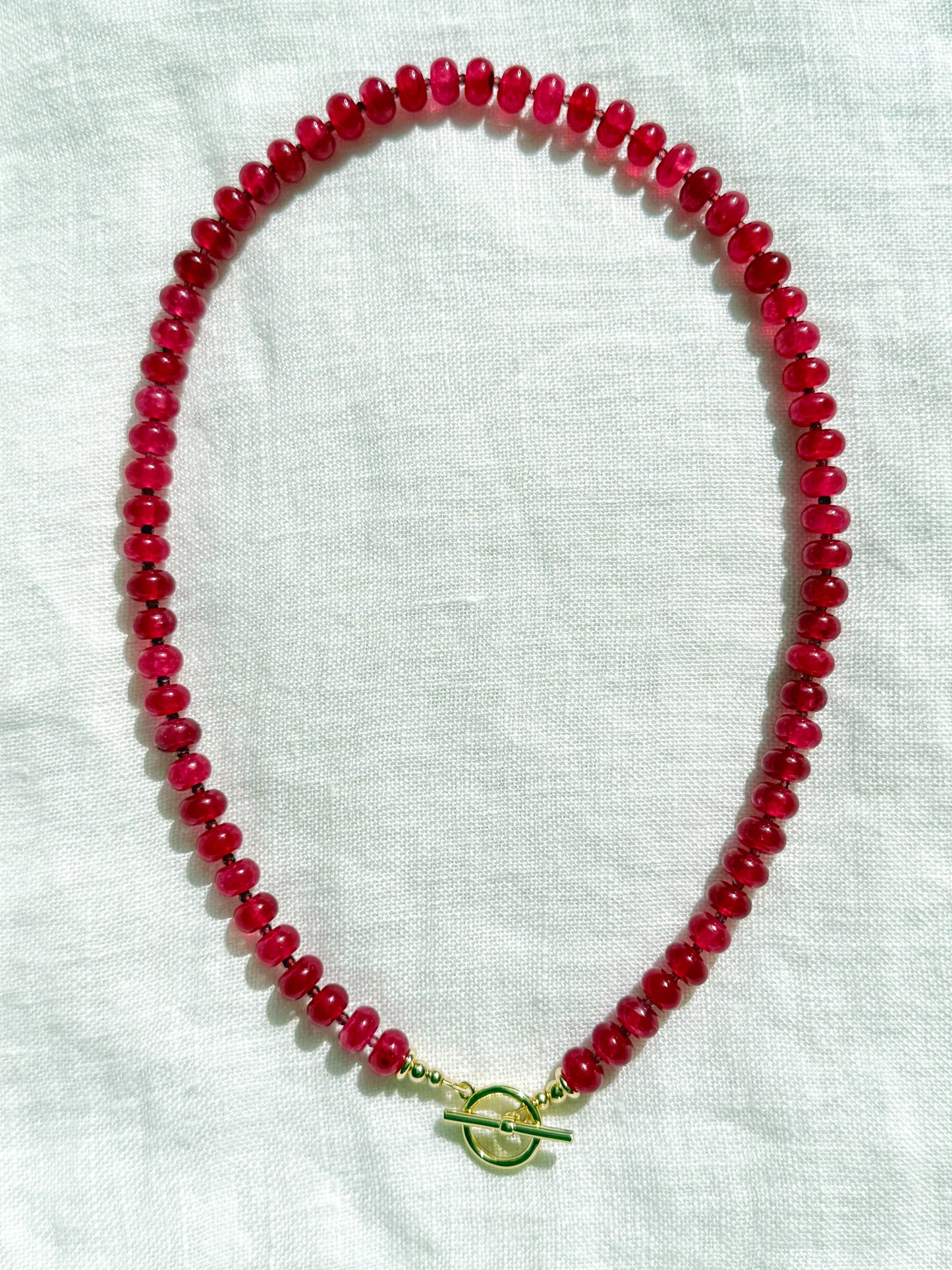 The Aura Necklace - Rasberry