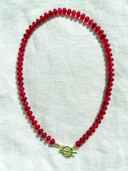 The Aura Necklace - Rasberry