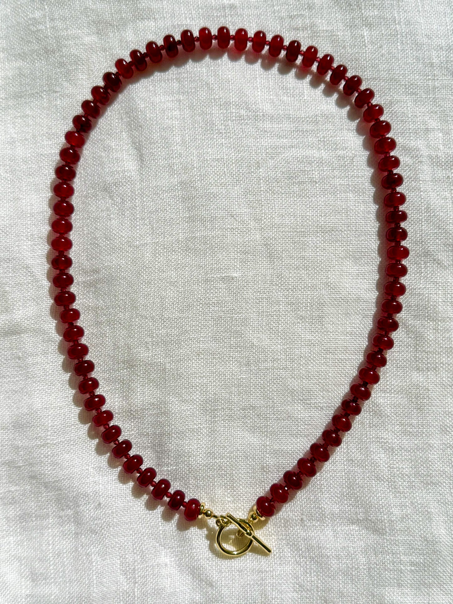 The Aura Necklace - Cranberry