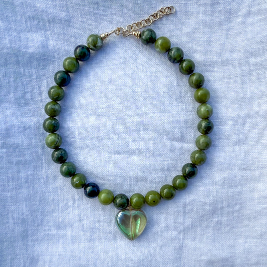 The Frances Necklace - Jade