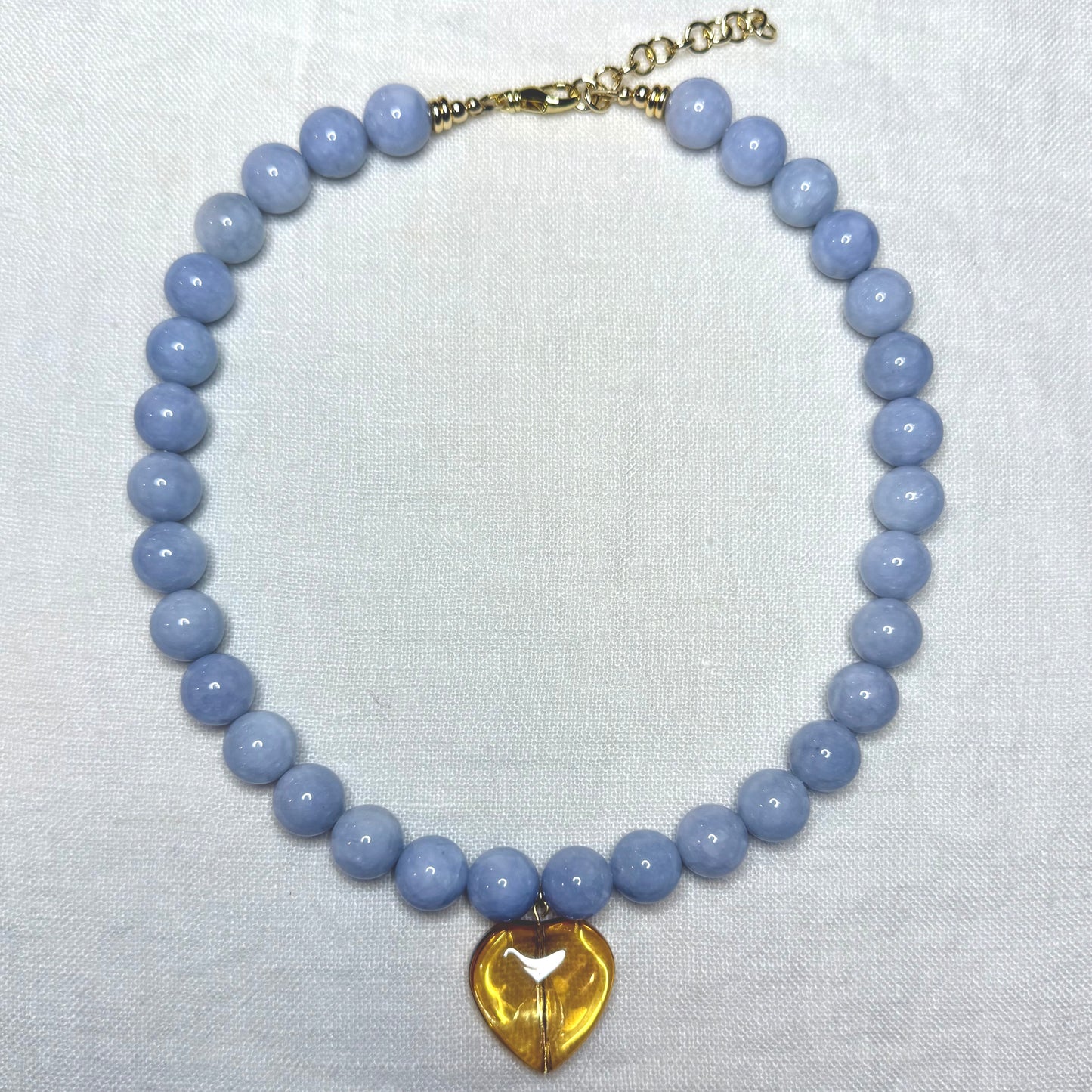 The Frances Necklace - Aqua Quartz
